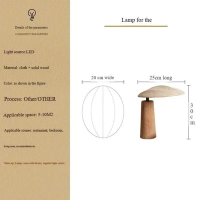 Lampe de Bureau Art Déco Scandinave en Bois - Lumiine