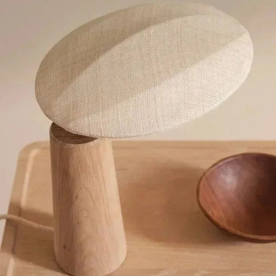Lampe de Bureau Art Déco Scandinave en Bois - Lumiine