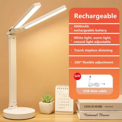 Lampe de Bureau Blanche à Led 3 Niveaux Touch - Lumiine