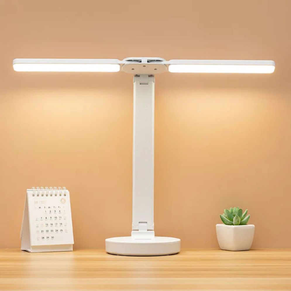 Lampe de Bureau Blanche à Led 3 Niveaux Touch - Lumiine