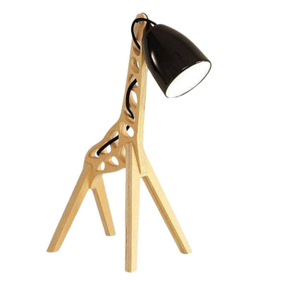 Lampe de Bureau Enfant LED en Bois Girafe - Lumiine