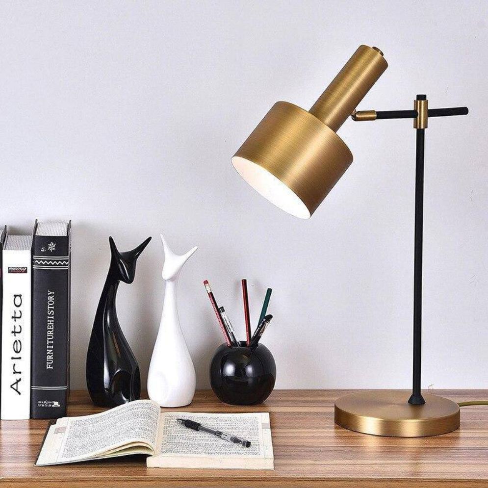 Lampe de Bureau LED Design à Abat-Jour Cylindrique - Lumiine