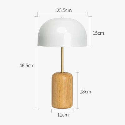 Lampe de Bureau Nordique en Bois Blanche - Lumiine