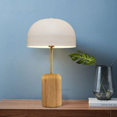 Lampe de Bureau Nordique en Bois Blanche - Lumiine