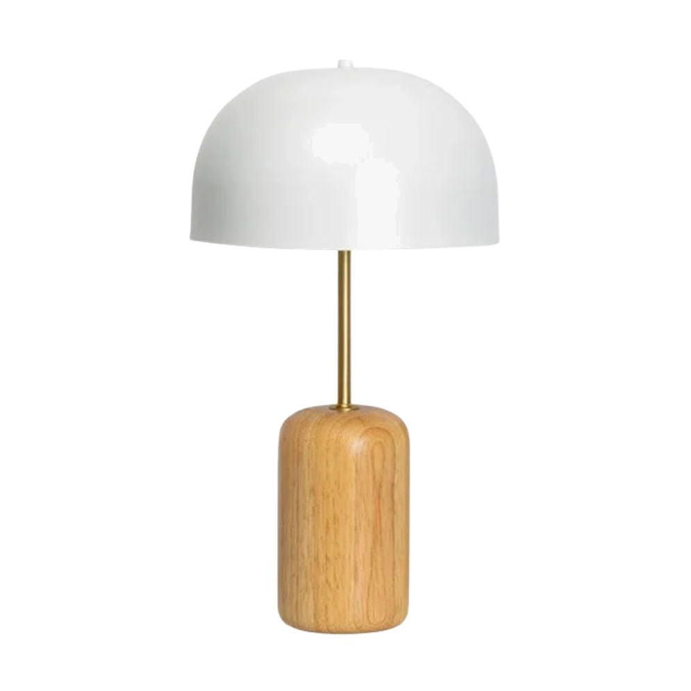 Lampe de Bureau Nordique en Bois Blanche - Lumiine