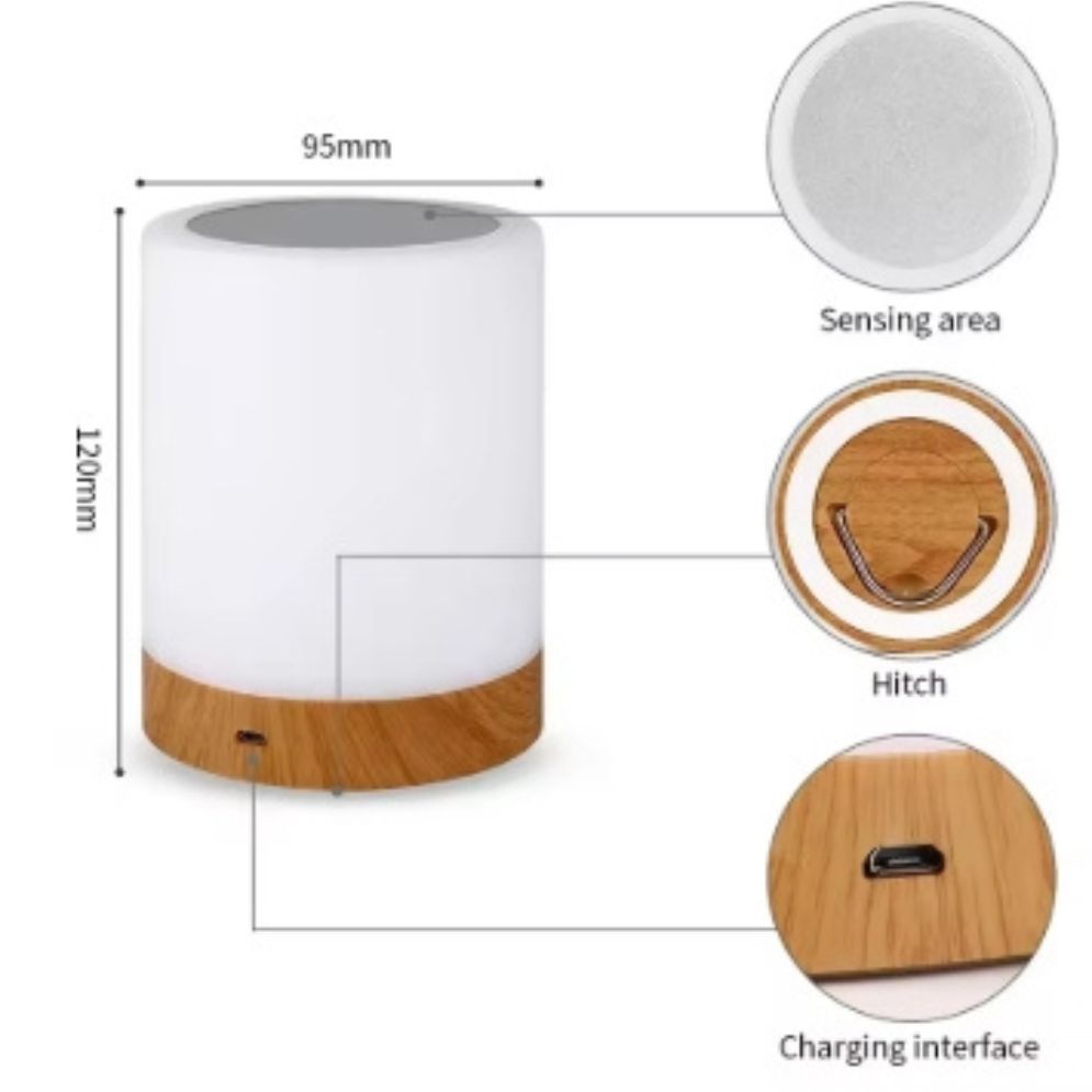 Lampe de Chevet ou Bureau Led Design en Rondeur - Lumiine