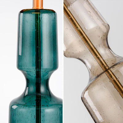 Lampe de Chevet Rétro En Verre et en Tissu