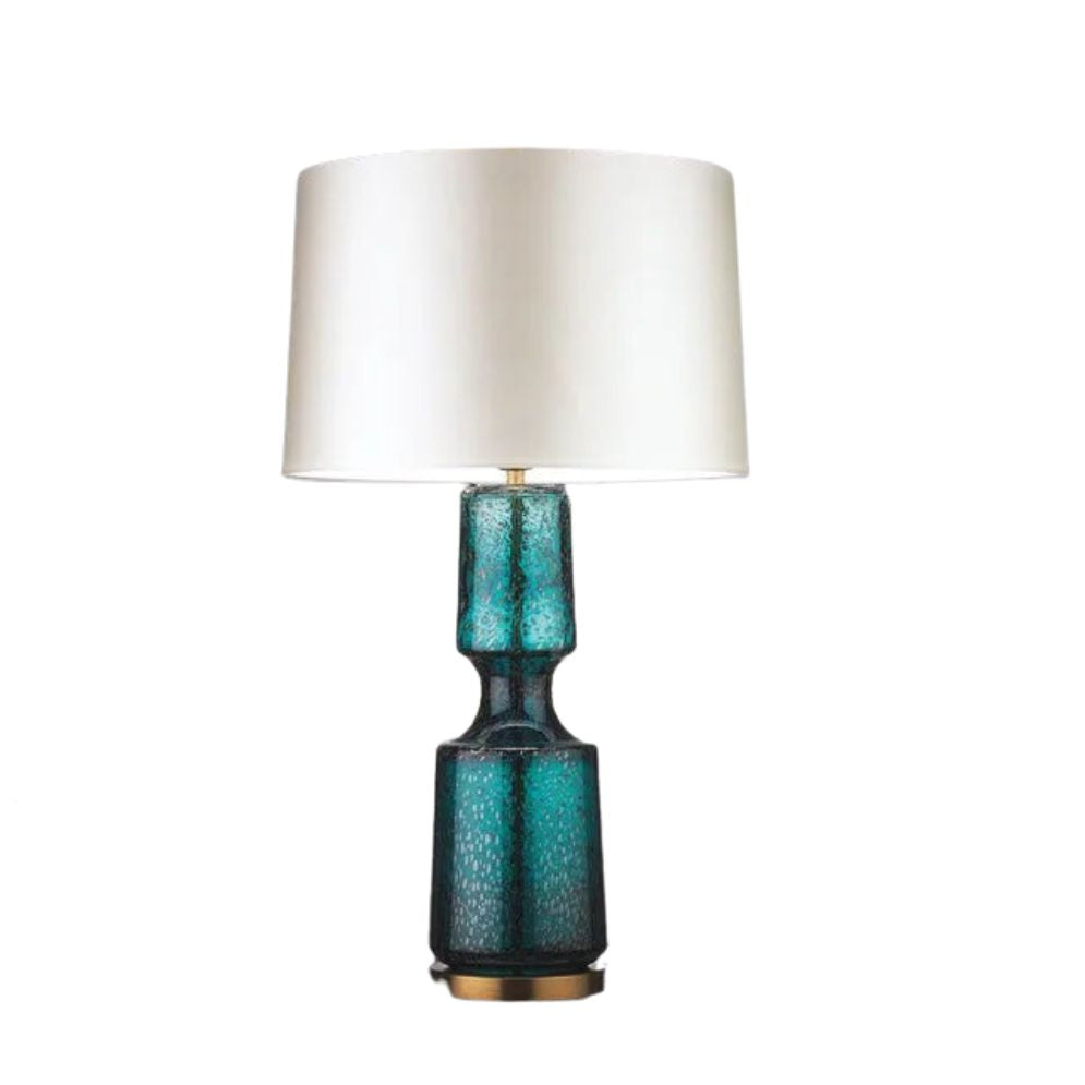 Lampe de Chevet Rétro En Verre et en Tissu