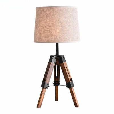 Lampe de Chevet Style Rétro à Abat-Jour en Tissu - Lumiine