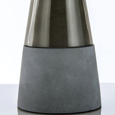 Lampe de Table Design en Verre et Ciment Bicolore - Lumiine