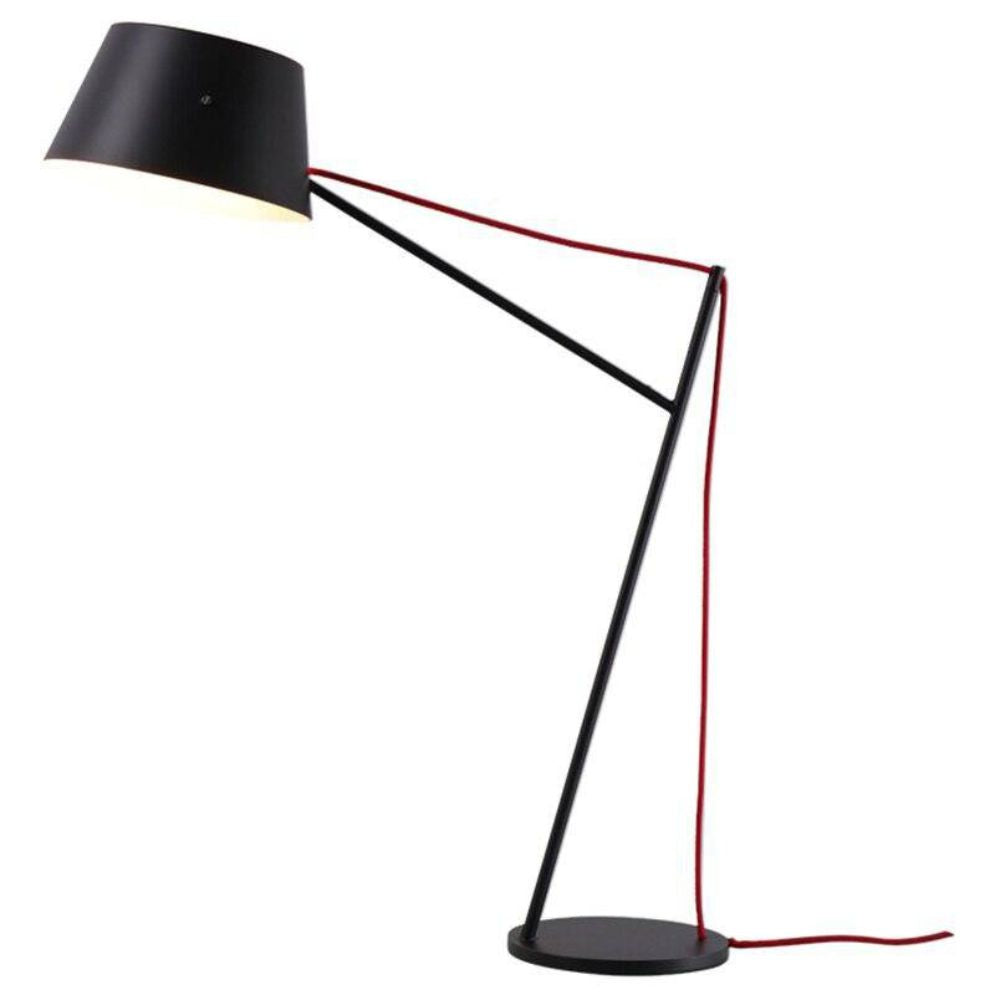 Lampe de Table Noire Design et Réglable Abat-Jour Tissu - Lumiine