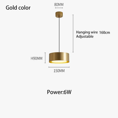 Lampe LED Suspendue Métal Design Nordique Hôtel ou Chambre - Lumiine