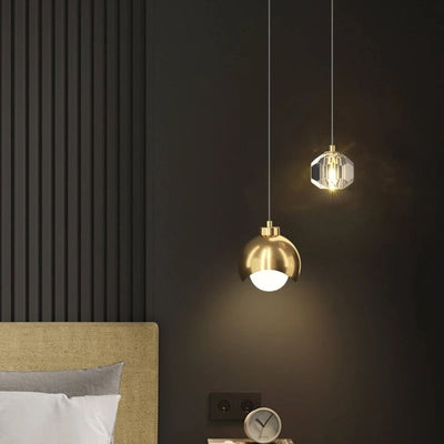 Lampe LED Suspendue en Verre Design Nordique pour Hôtel - Lumiine