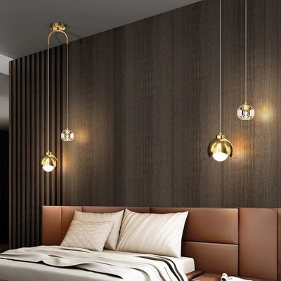 Lampe LED Suspendue en Verre Design Nordique pour Hôtel - Lumiine