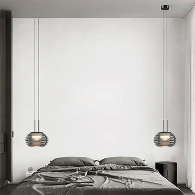 Lampe LED Suspendue Verre Design Nordique Hôtel ou Chambre - Lumiine