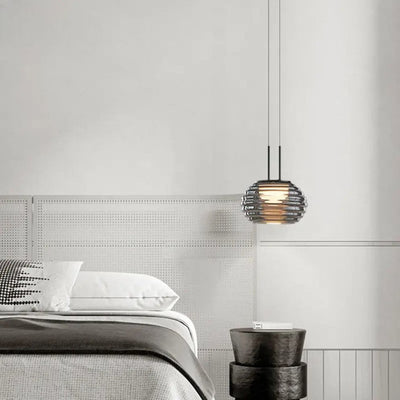 Lampe LED Suspendue Verre Design Nordique Hôtel ou Chambre - Lumiine