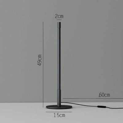 Lampe à Poser LED Noir Tube - Lumiine