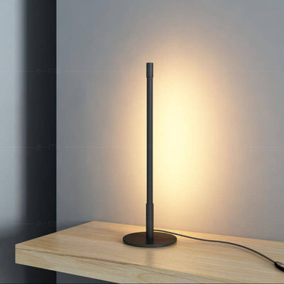 Lampe à Poser LED Noir Tube - Lumiine