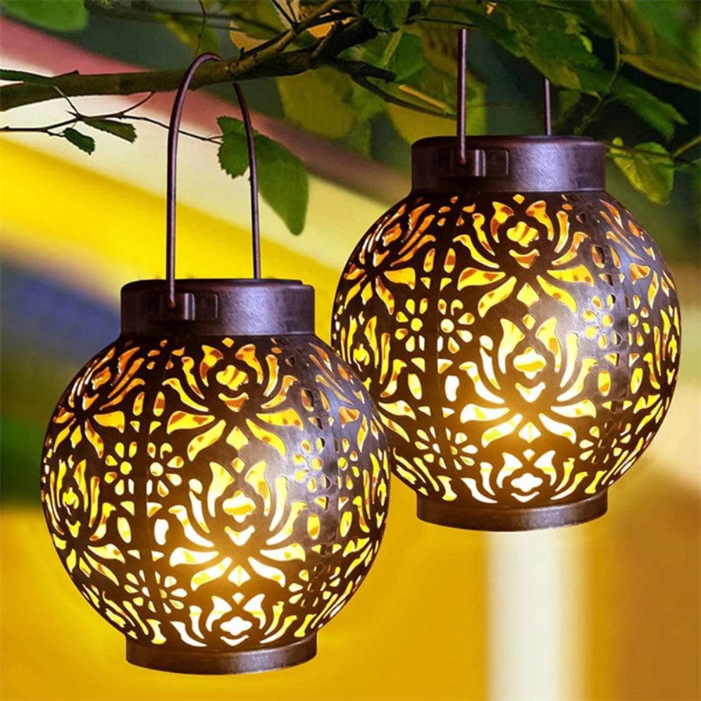 Lampe Solaire Led Étanche Lanterne Rétro pour Jardin et Cour - Lumiine