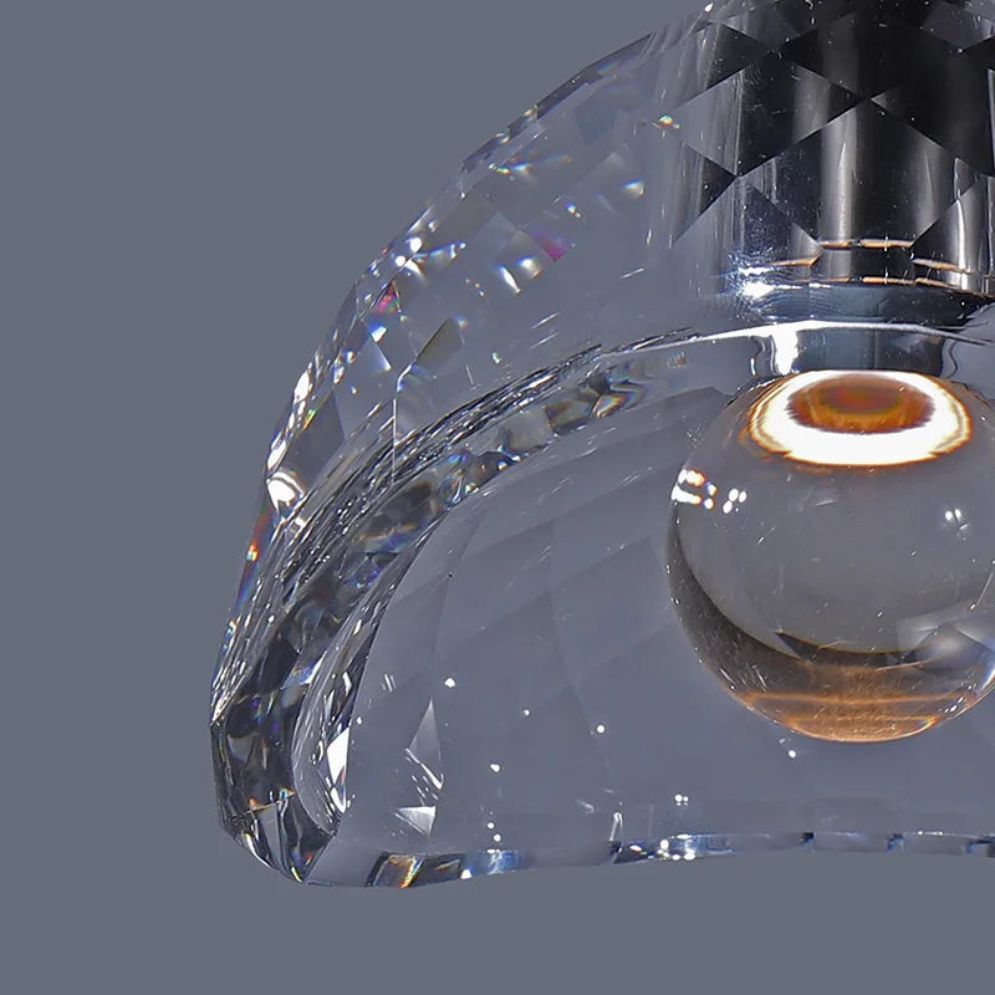 Lampe Suspendue Cristal Intérieur Salle à Manger Chambre - Lumiine