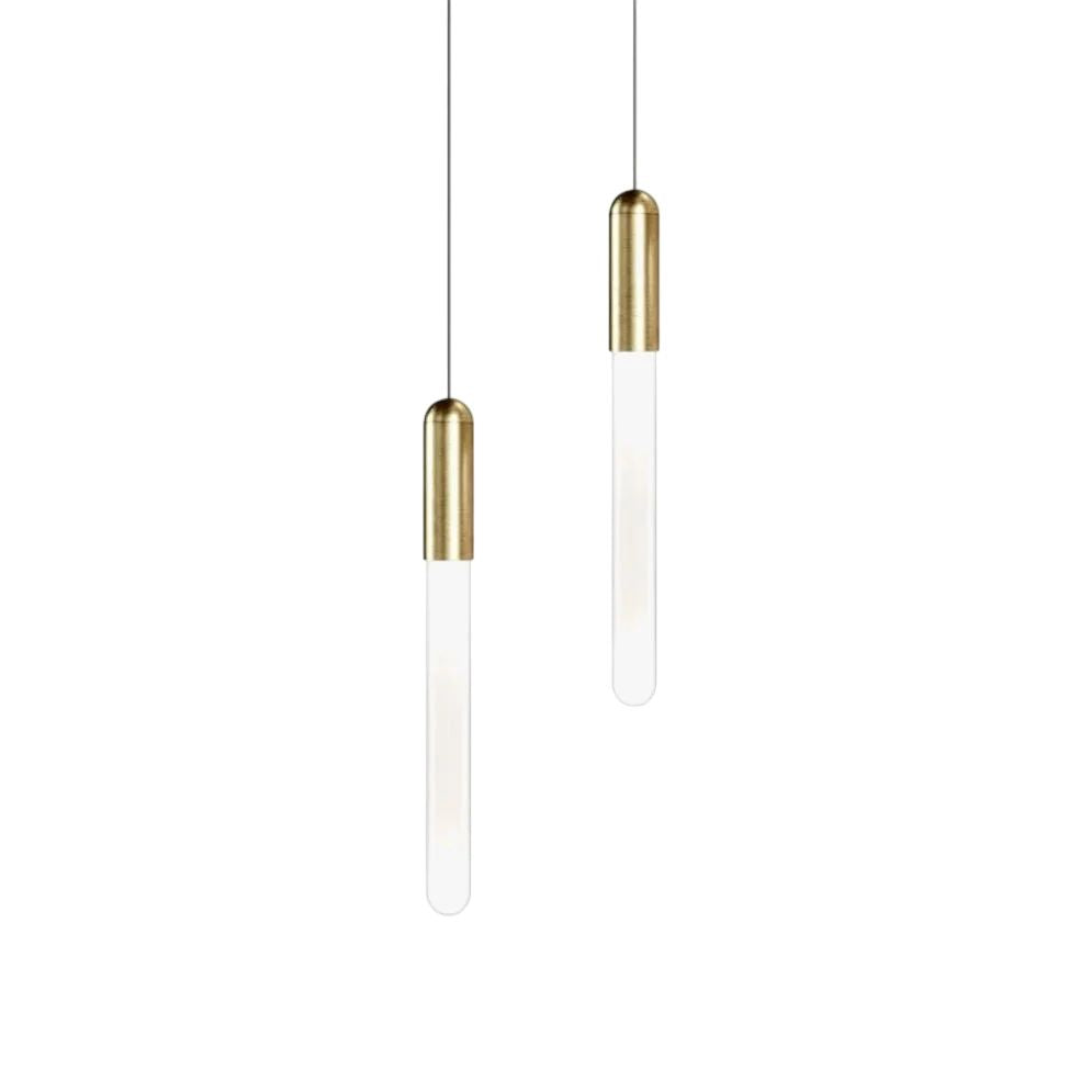 Suspension Élégante Fumi Gold - Lumiine

