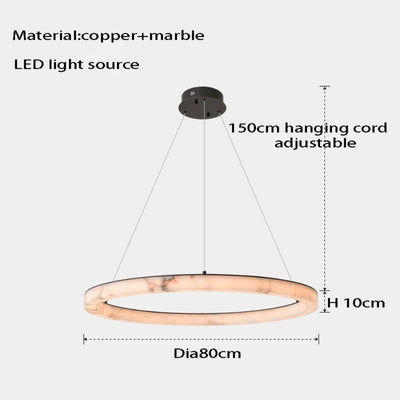 Lampe Suspendue en Marbre Naturel - Lumiine