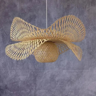 Suspension en Rotin Vintage - Lumiine