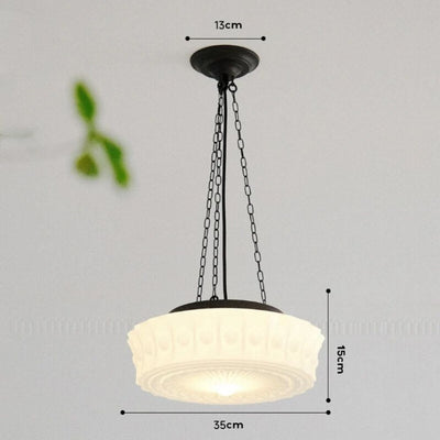 Suspension en Verre Rétro Français D'intérieur à Led - Lumiine