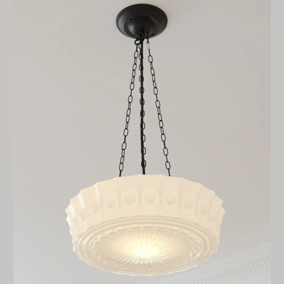 Suspension en Verre Rétro Français D'intérieur à Led - Lumiine