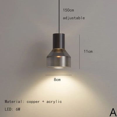 Lampe Suspendue Transparente LED Déco Maison - Lumiine