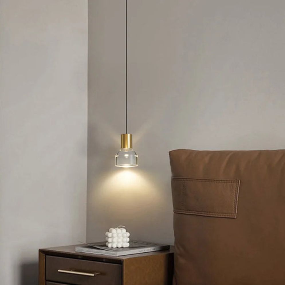 Lampe Suspendue Transparente LED Déco Maison - Lumiine
