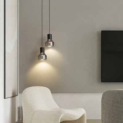 Lampe Suspendue Transparente LED Déco Maison - Lumiine