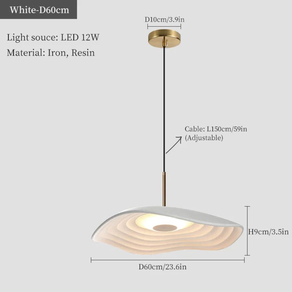 Suspension Feuille Lotus Personnalisée Led Métal - Lumiine