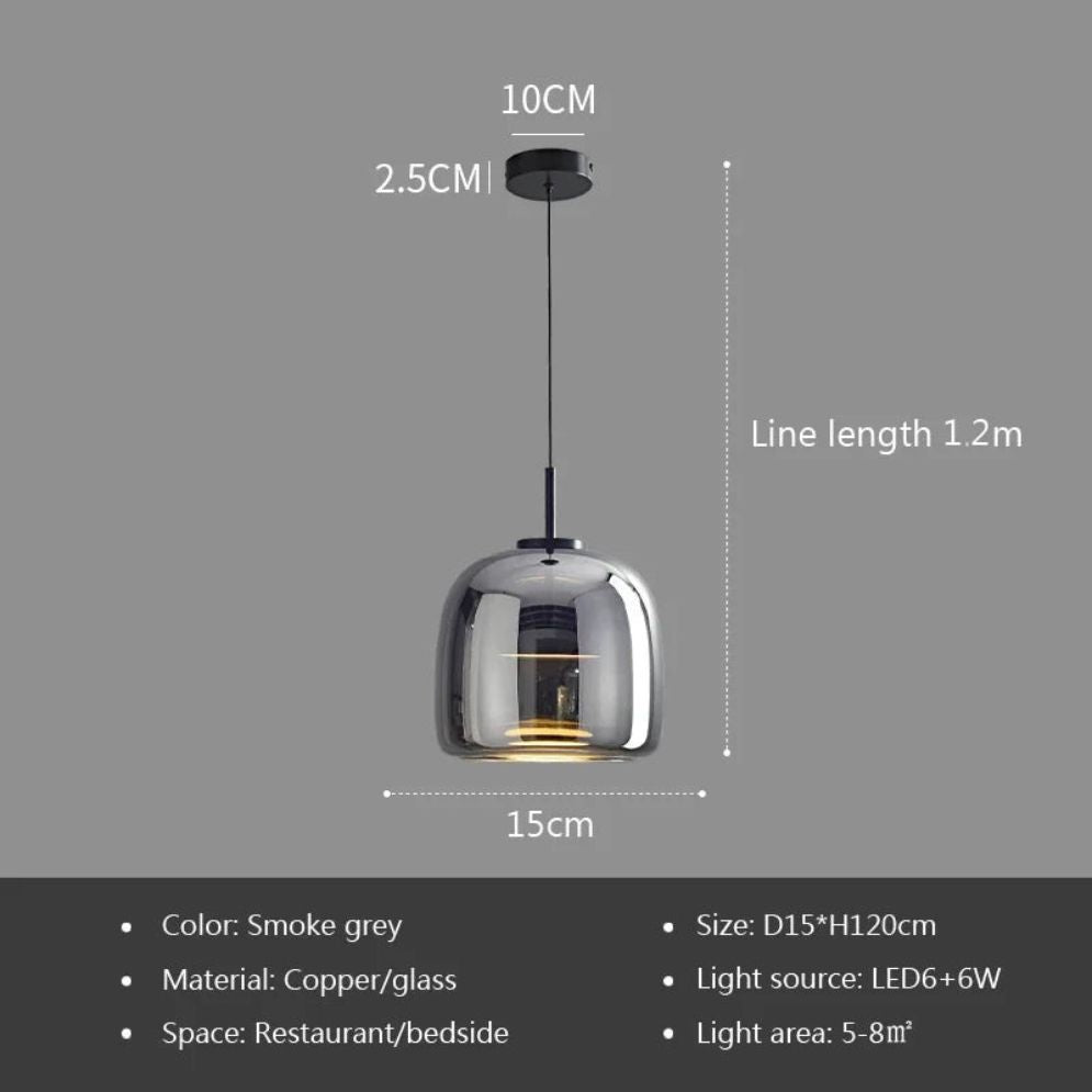 Lampe Suspension Nordique Moderne Verre - Lumiine
