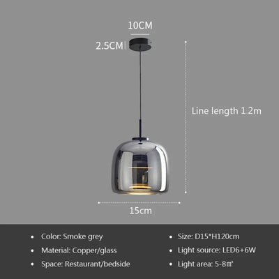 Lampe Suspension Nordique Moderne Verre - Lumiine