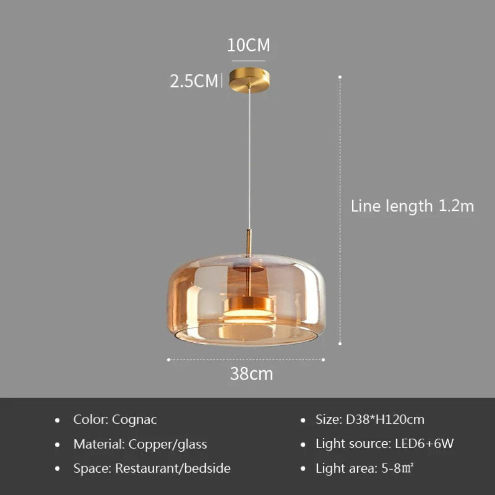 Lampe Suspension Nordique Moderne Verre - Lumiine