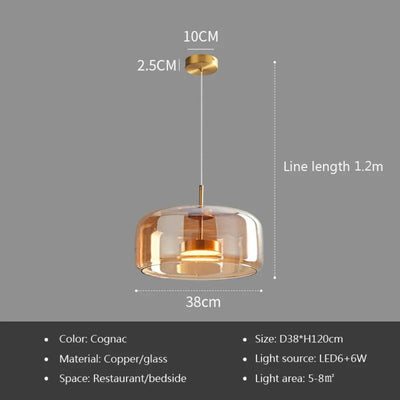 Lampe Suspension Nordique Moderne Verre - Lumiine