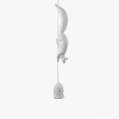 Lampe Suspension Résine Écureuil Nordique Led Loft Décoratif