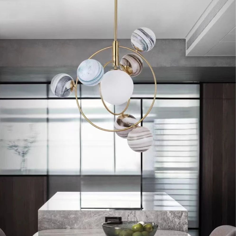 Lustre Led Design Moderne pour Décoration Intérieure