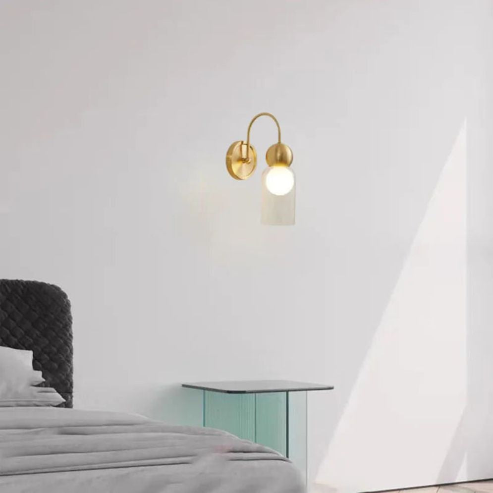 Lampes Murales Modernes Boule Verre Nordique Laiton Noir - Lumiine