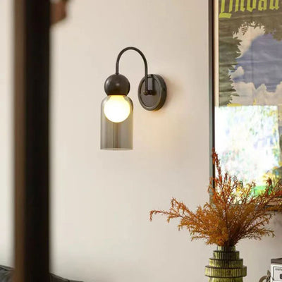Lampes Murales Modernes Boule Verre Nordique Laiton Noir - Lumiine