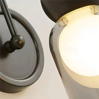 Lampes Murales Modernes Boule Verre Nordique Laiton Noir - Lumiine