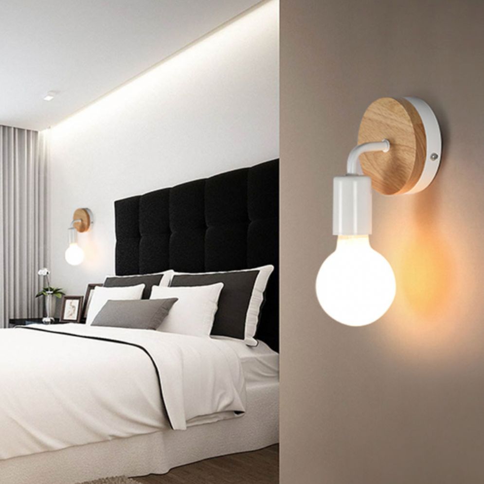 Applique Murale Modernes Boule Verre Nordique Noir Blanc