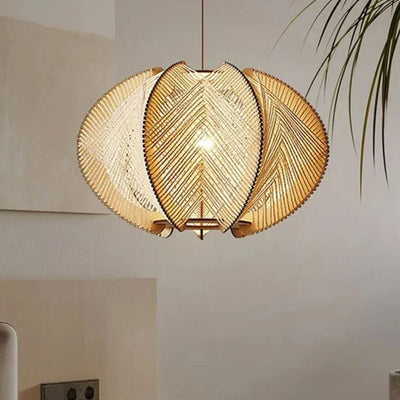 Lampes Suspendues Design Vintage en Rotin Fait à la Main - Lumiine