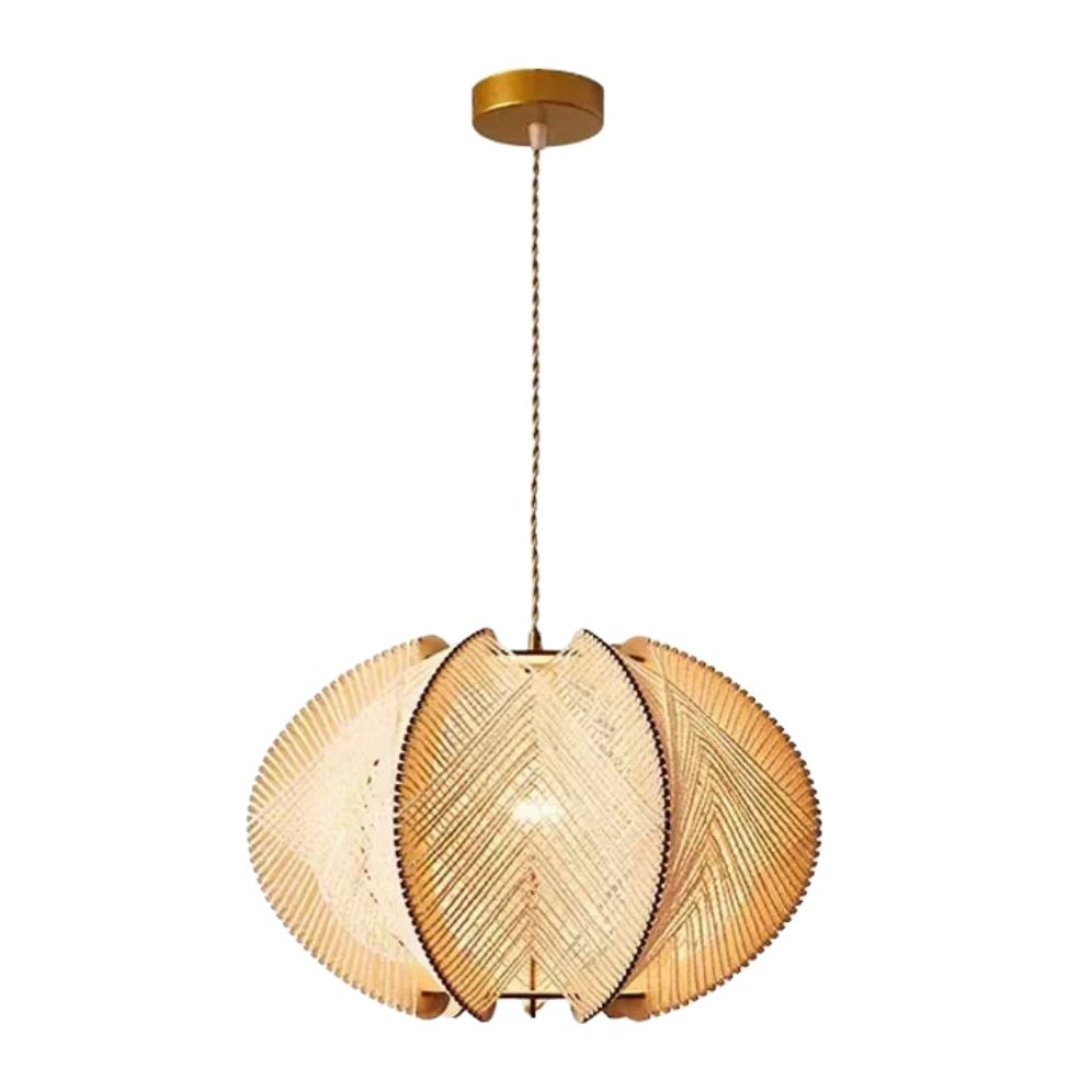 Lampes Suspendues Design Vintage en Rotin Fait à la Main - Lumiine