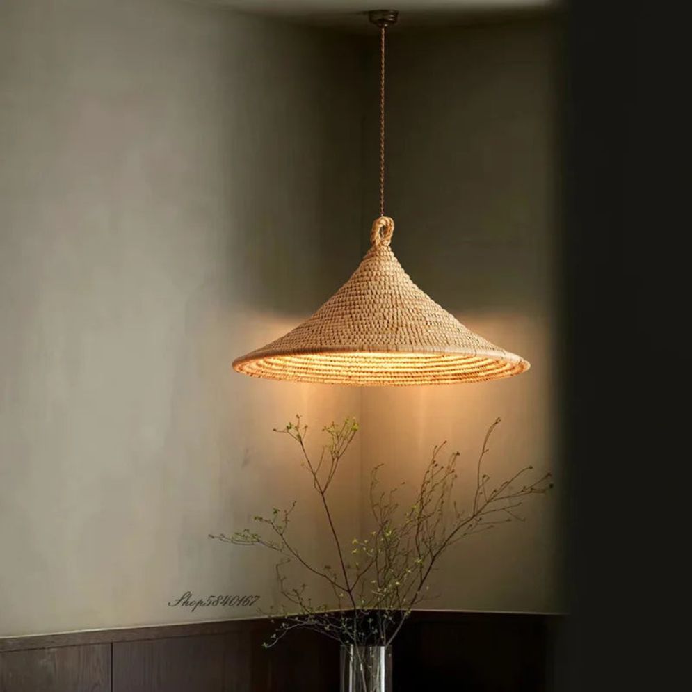 Suspension en Bambou de Style Japonais pour Salle à Manger - Lumiine