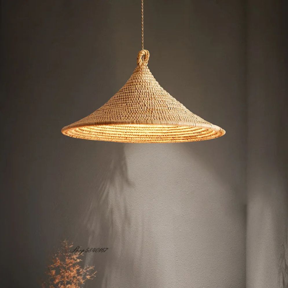 Suspension en Bambou de Style Japonais pour Salle à Manger - Lumiine