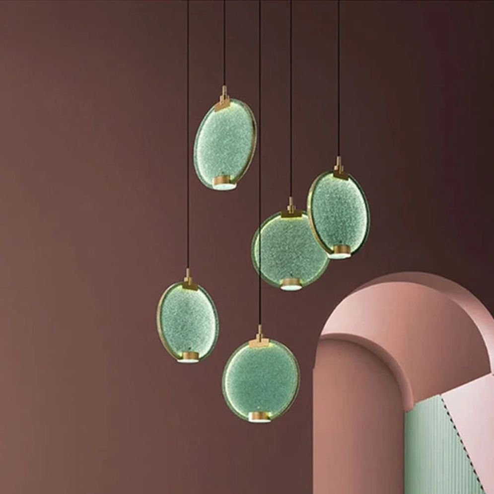 Lampes Suspendues LED en Verre Salle à Manger Salon Cuisine - Lumiine
