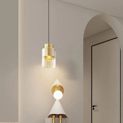 Suspension Minimalistes Nordiques Japonais en Laiton Verre - Lumiine