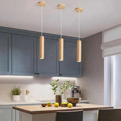 Suspension Nordiques Lampes de Plafond Bois Modernes - Lumiine
